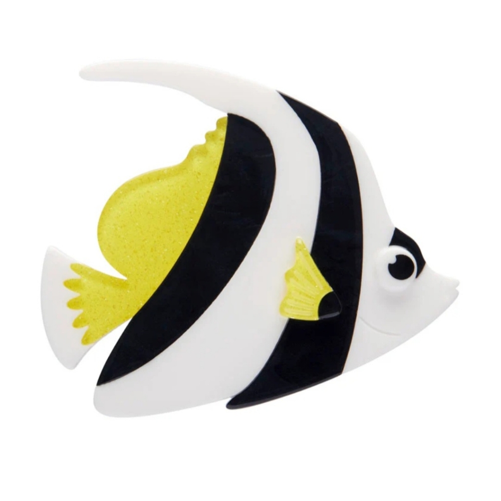 NIB ERSTWILDER Bannerfish Brooch Limited Ed. 55mmx64mm
